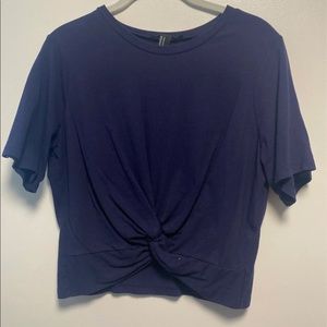 Twist front crop top